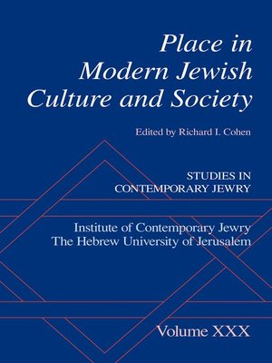 cover image of Place in Modern Jewish Culture and Society